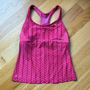 Nike Pink Chevron Tank Top